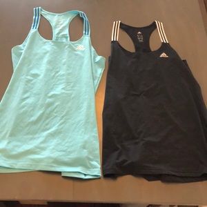 Set of 2 adidas tanks